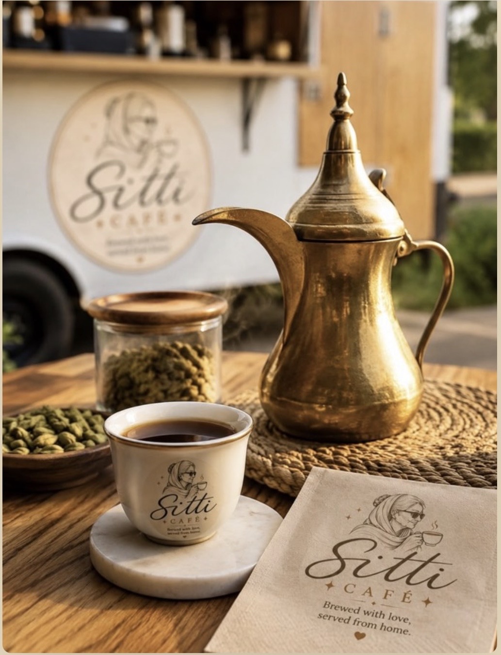 The Dallah — Sitti Café brass coffee pot